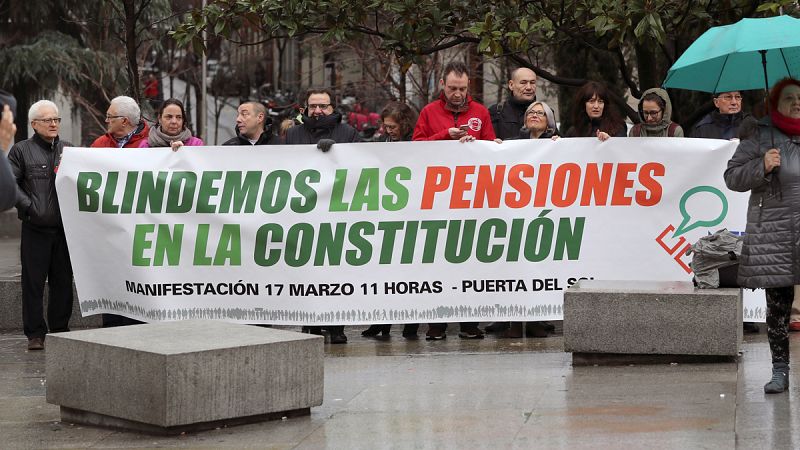 Representantes de la Mesa Estatal por el Blindaje de las Pensiones