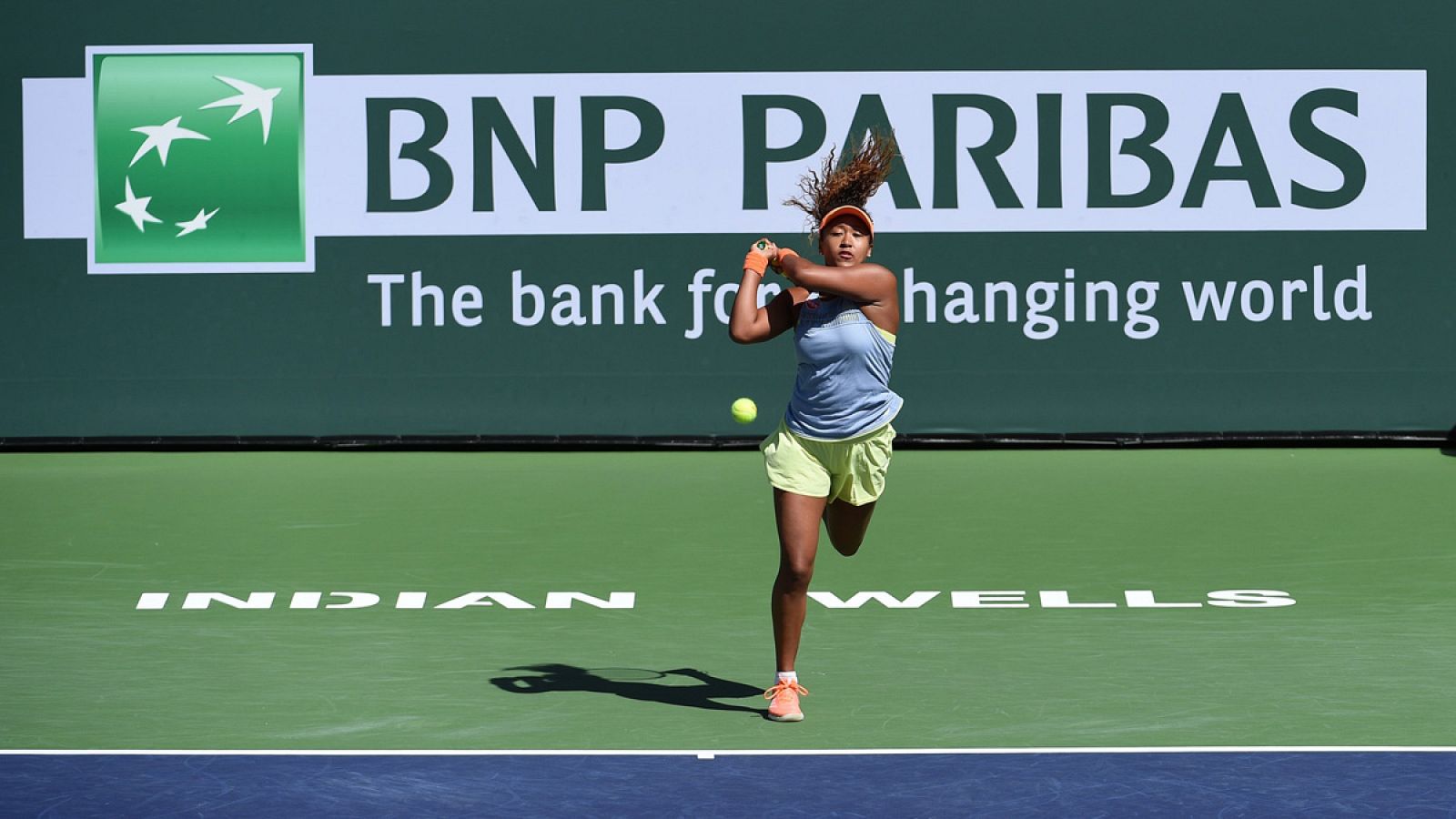 Naomi Osaka en un momento de la final con Daria Kasatkina