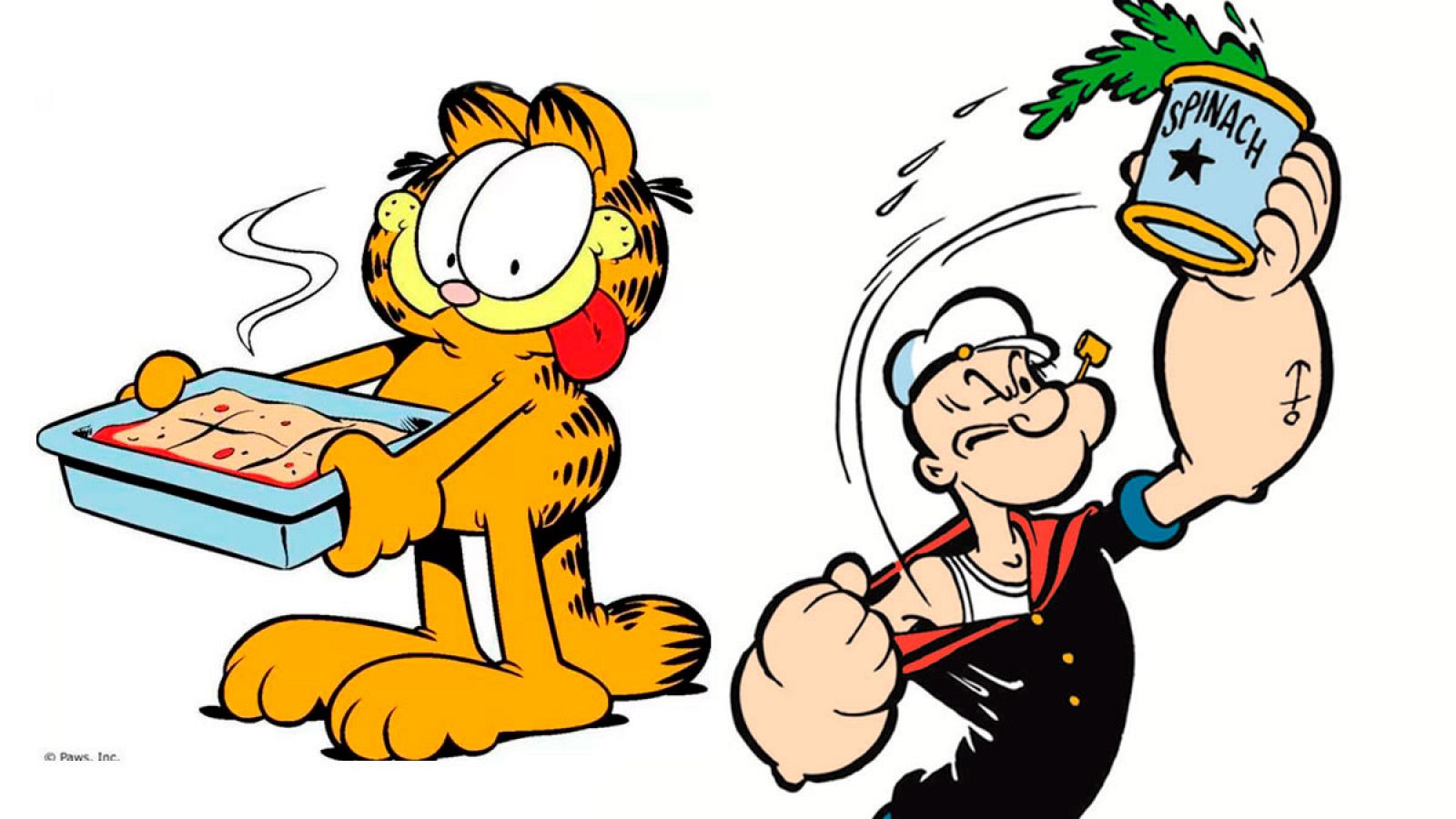 Los fantásticos Garfield y Popeye el marino en el Duelo 