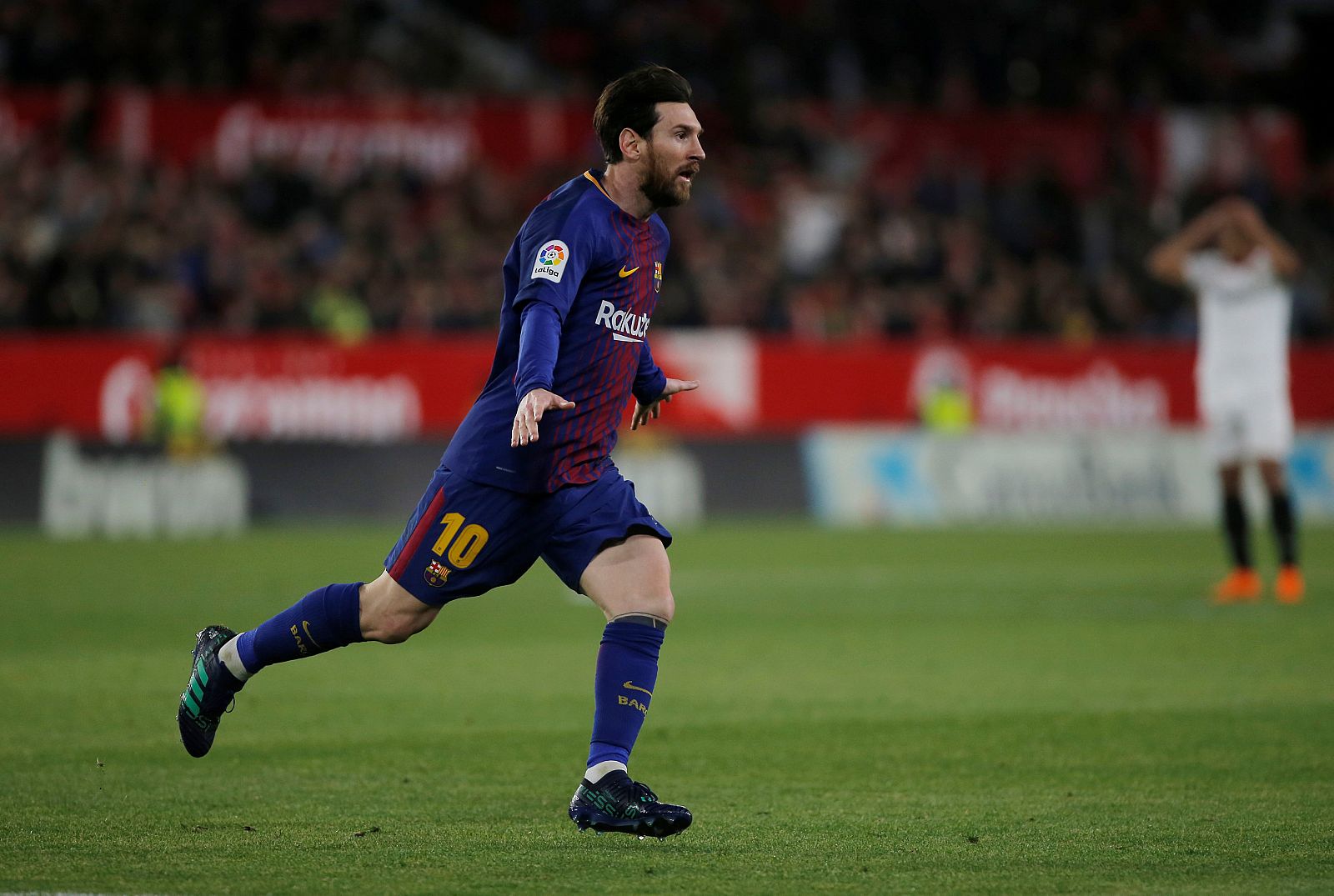 Messi celebra el gol del empate