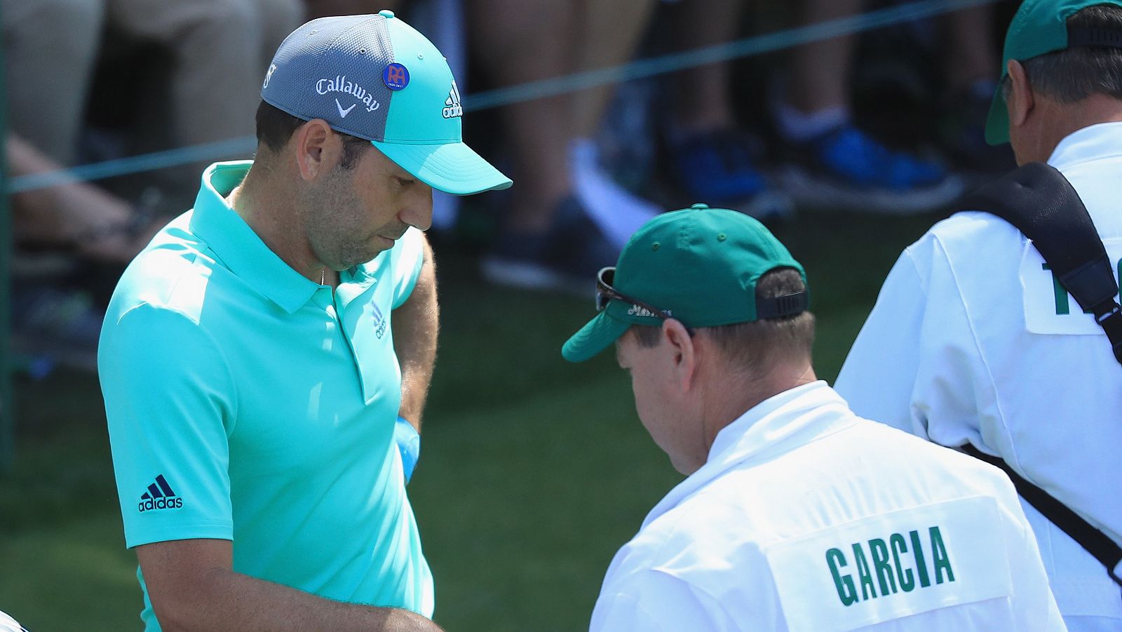 Sergio García, en un momento de la primera jornada en Augusta.