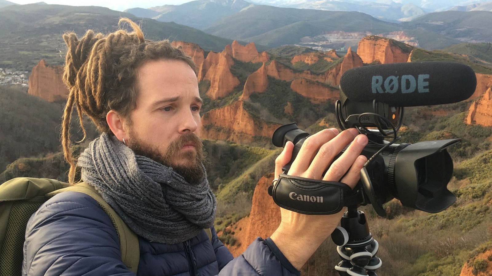 Jorge Sierra en Las Médulas, uno de los viajes de su primer episodio