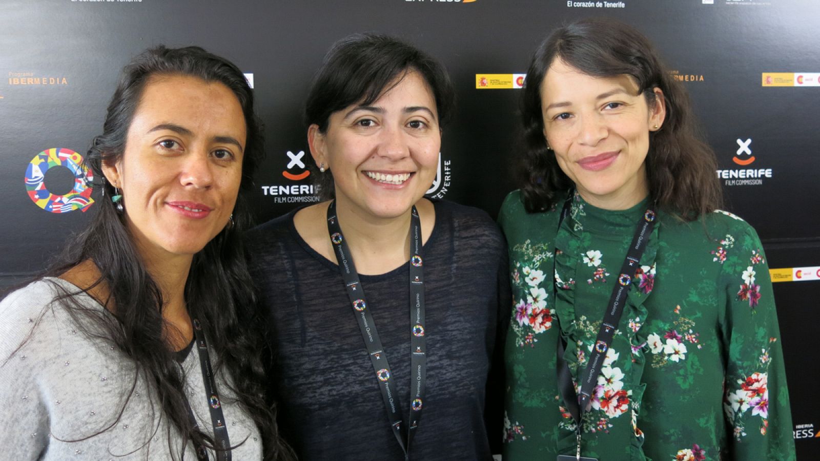 Marcela Rincón, Catalina Matamoros y Sofia Carrillo González en los Premios Quirino