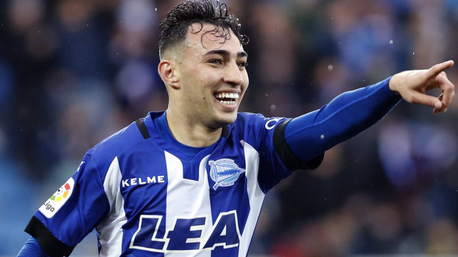 El delantero del Deportivo Alavés, Munir El Haddadi.
