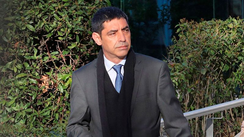 El exjefe de los Mossos d'Esquadra Josep Lluis Trapero a la salida de la Audiencia Nacional