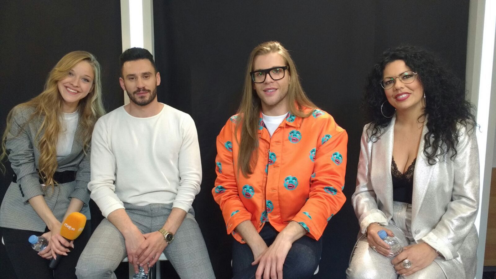 Alicia, Antonio, Eduardo y Luisa en el plató de RTVE.ES.