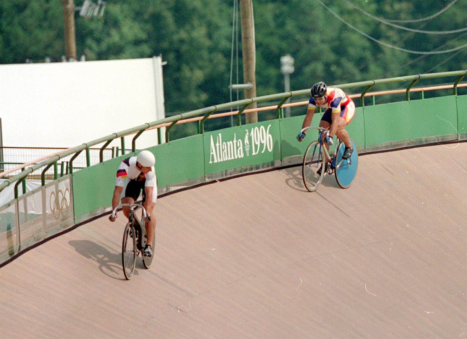 Imagen de archivo de la carrera de persecución durante los JJ.OO. de Atlanta 96.