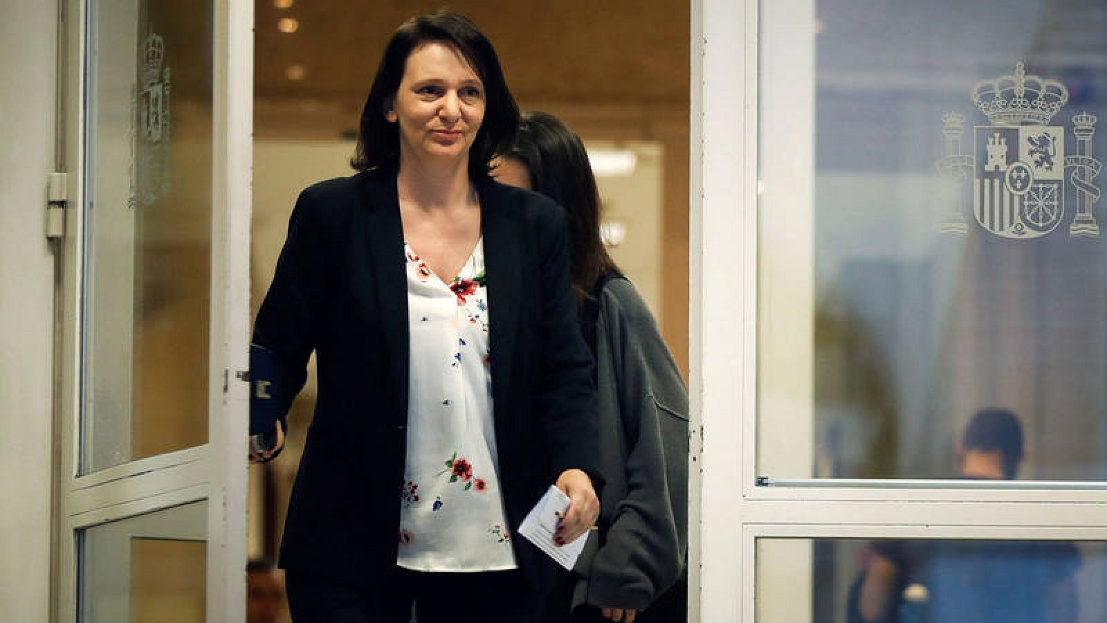 Carolina Bescansa, en el Congreso de los Diputados