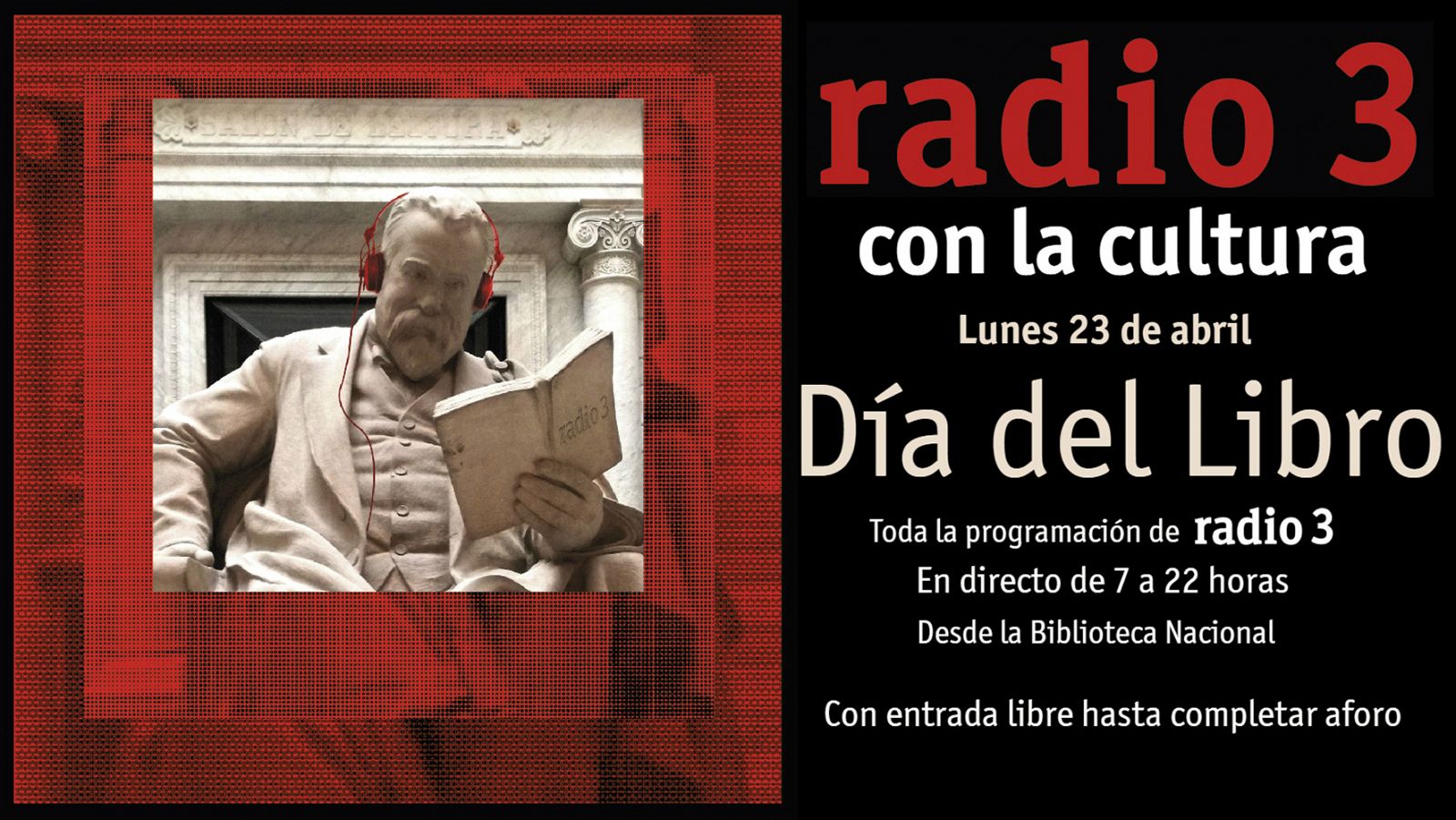 Cultura, libros y la mejor música en directo, el lunes 23 de abril en la Biblioteca Nacional