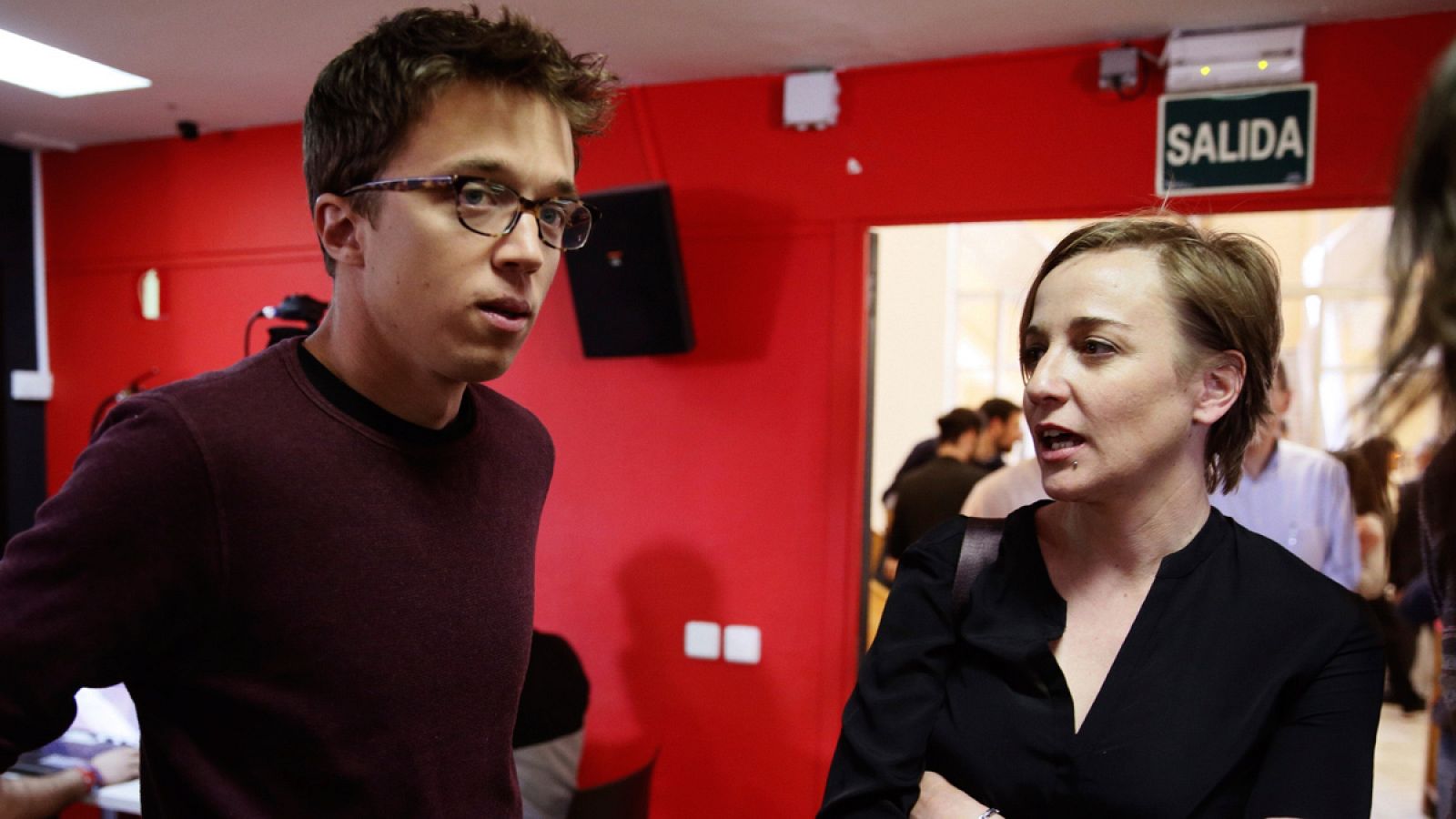 Íñigo Errejón junto a la diputada Tania Sánchez, en una imagen de 2017