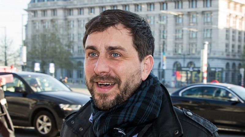 El exconseller catalán de Sanidad Toni Comín en Bruselas hace unos días.