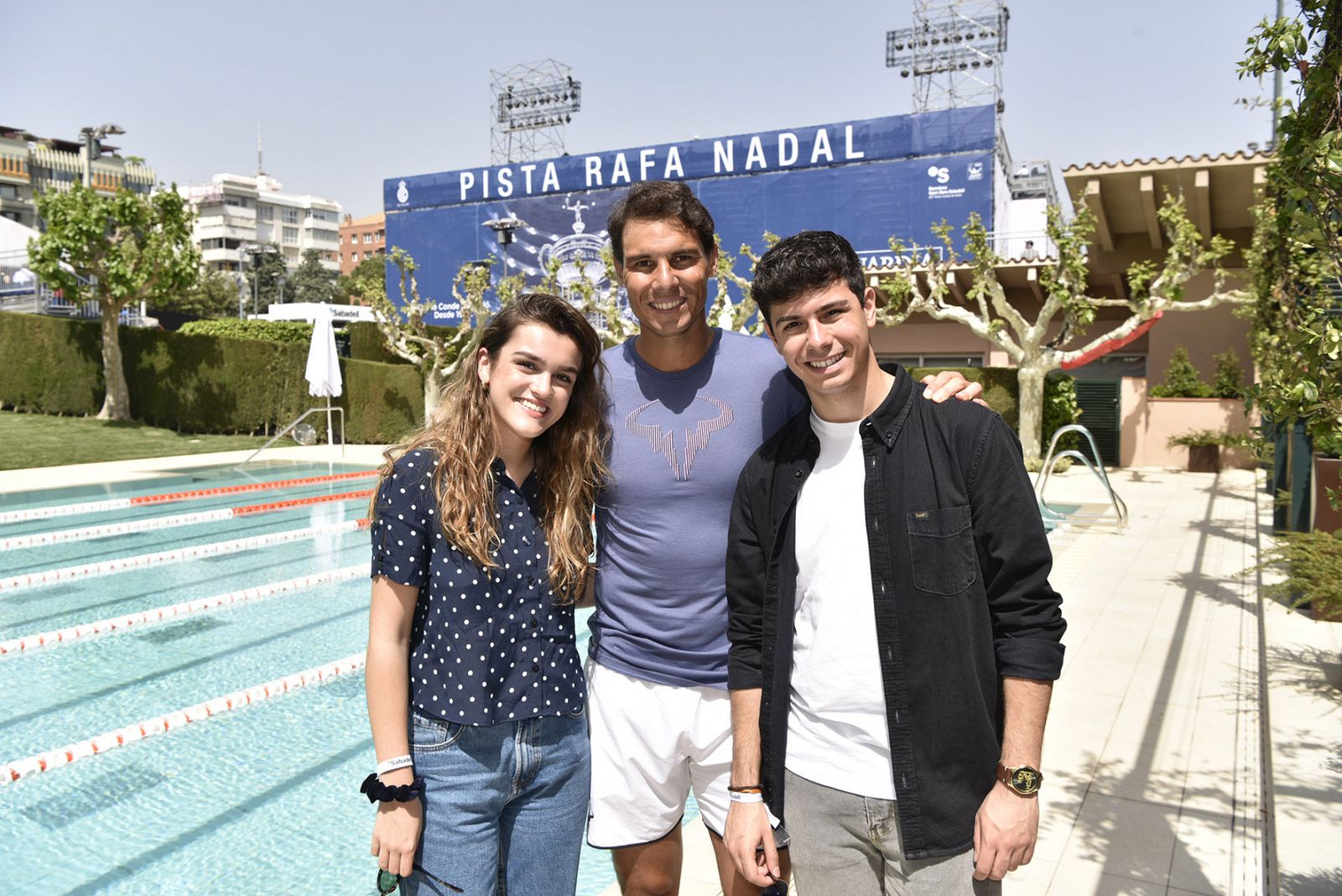 Amaia y Alfred han conocido a Rafa Nadal en la 66ª edición de Trofeo Conde Godó.