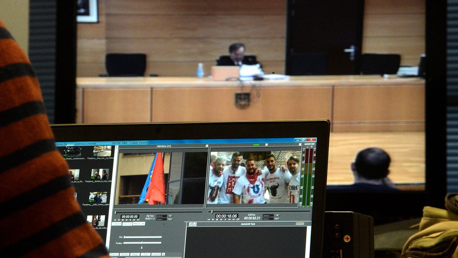 Jose Francisco Cobo, magistrado de la Sala Segunda de la Audiencia de Navarra da lectura al fallo contra 'La Manada'