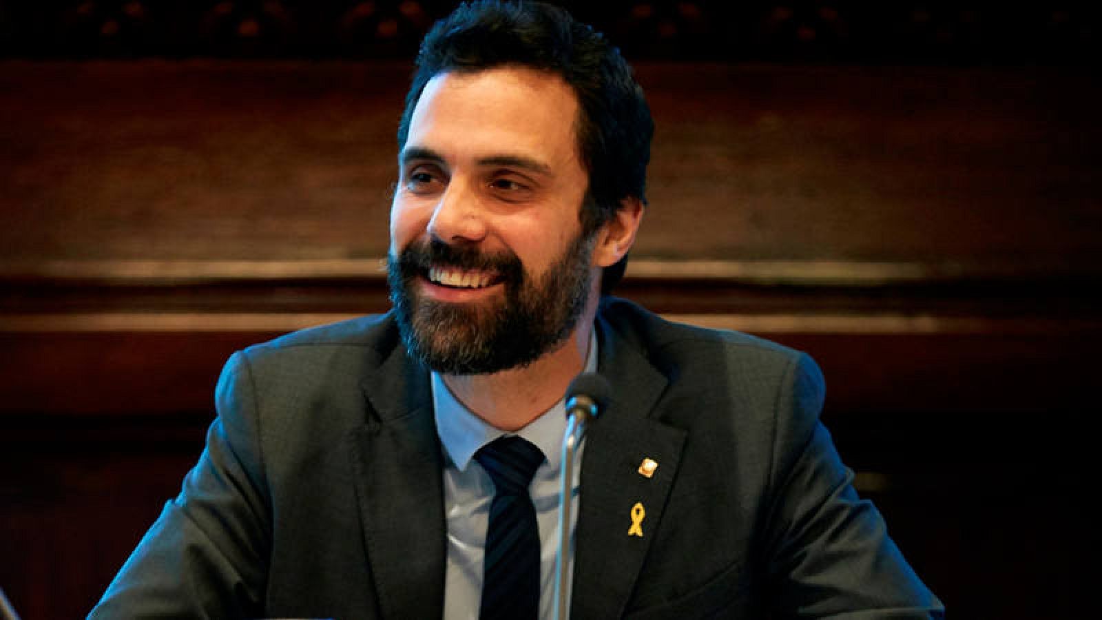 El presidente del Parlament de Cataluña, Roger Torrent
