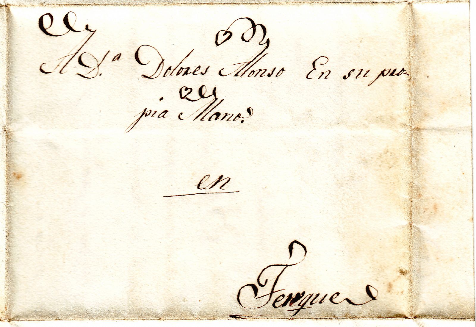 Cartas cruzadas Terque, 1835