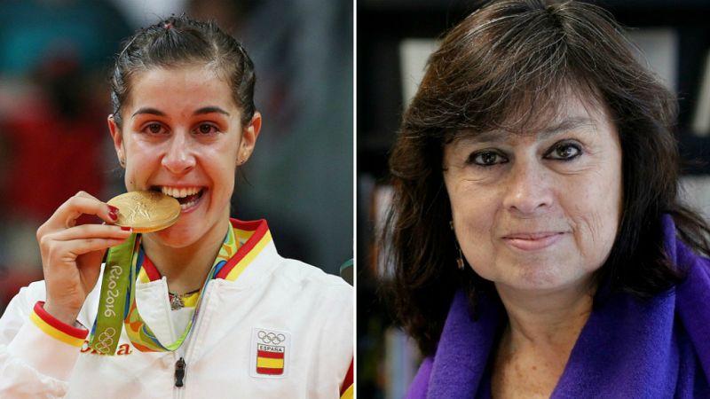 Carolina Marín y Laura Restrepo