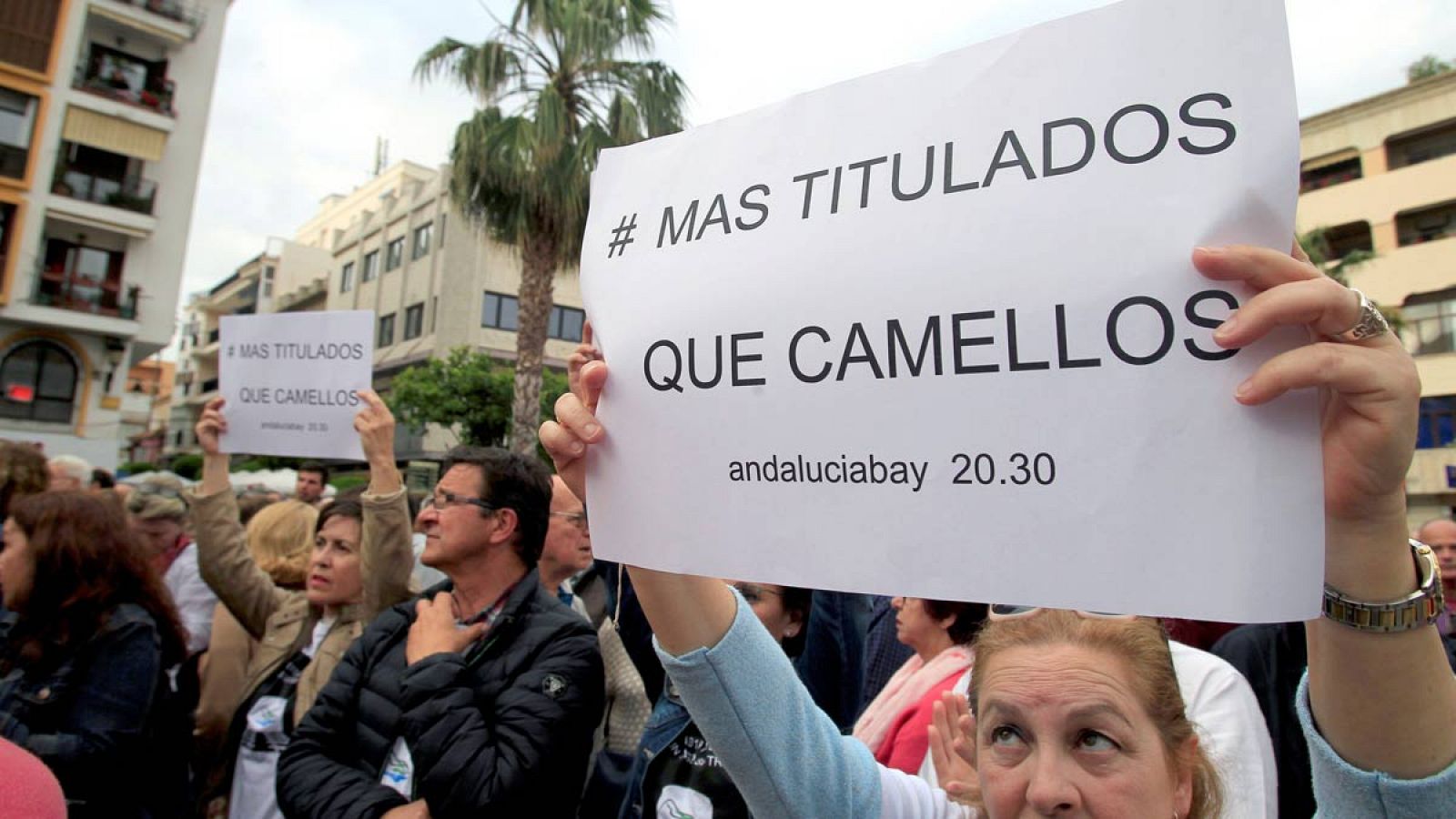 Concentración en Cádiz contra el narcotrafico en el Campo de Gibraltar.