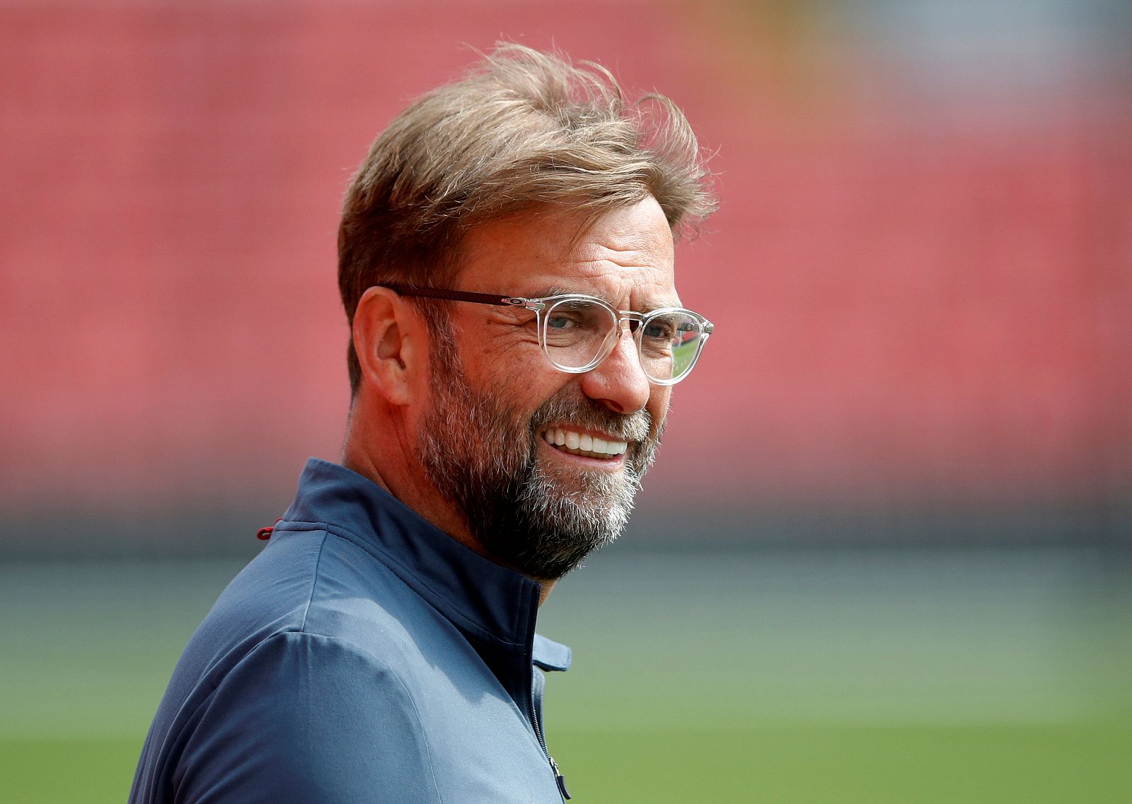 Imagen del entrenador alemán del Liverpool, Jürgen Klopp, durante un entrenamiento.