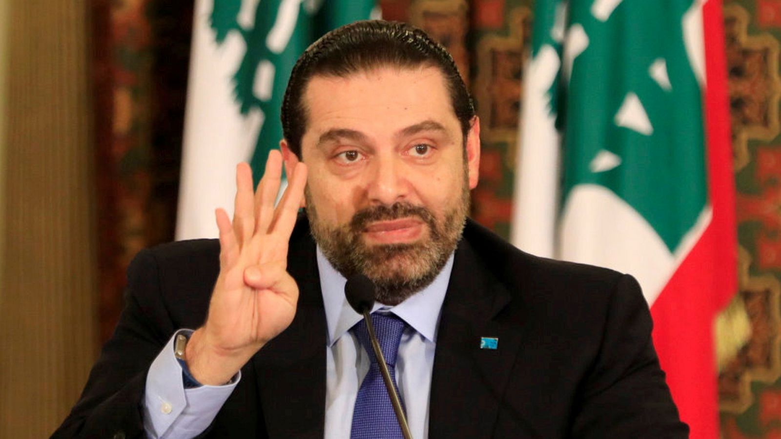El primer ministro libanés, Saad Hariri, fotografiado en Beirut