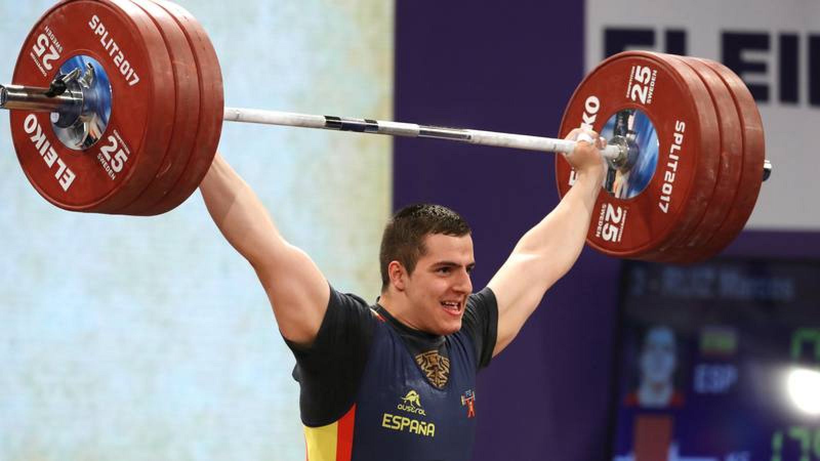 El halterófilo español Marcos Ruiz, suspendido provisionalmente por dopaje