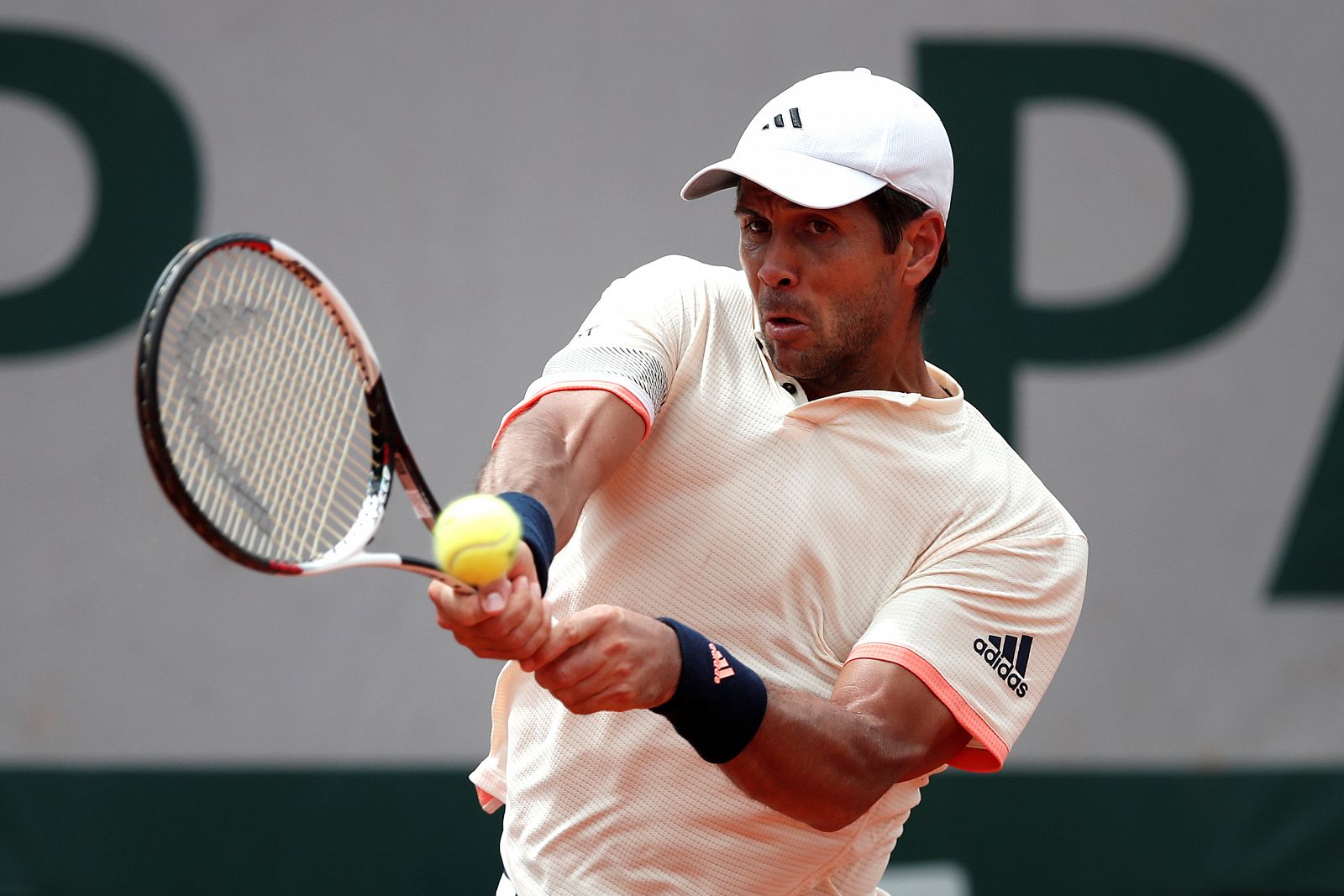 Verdasco devuelve una bola a Dimitrov