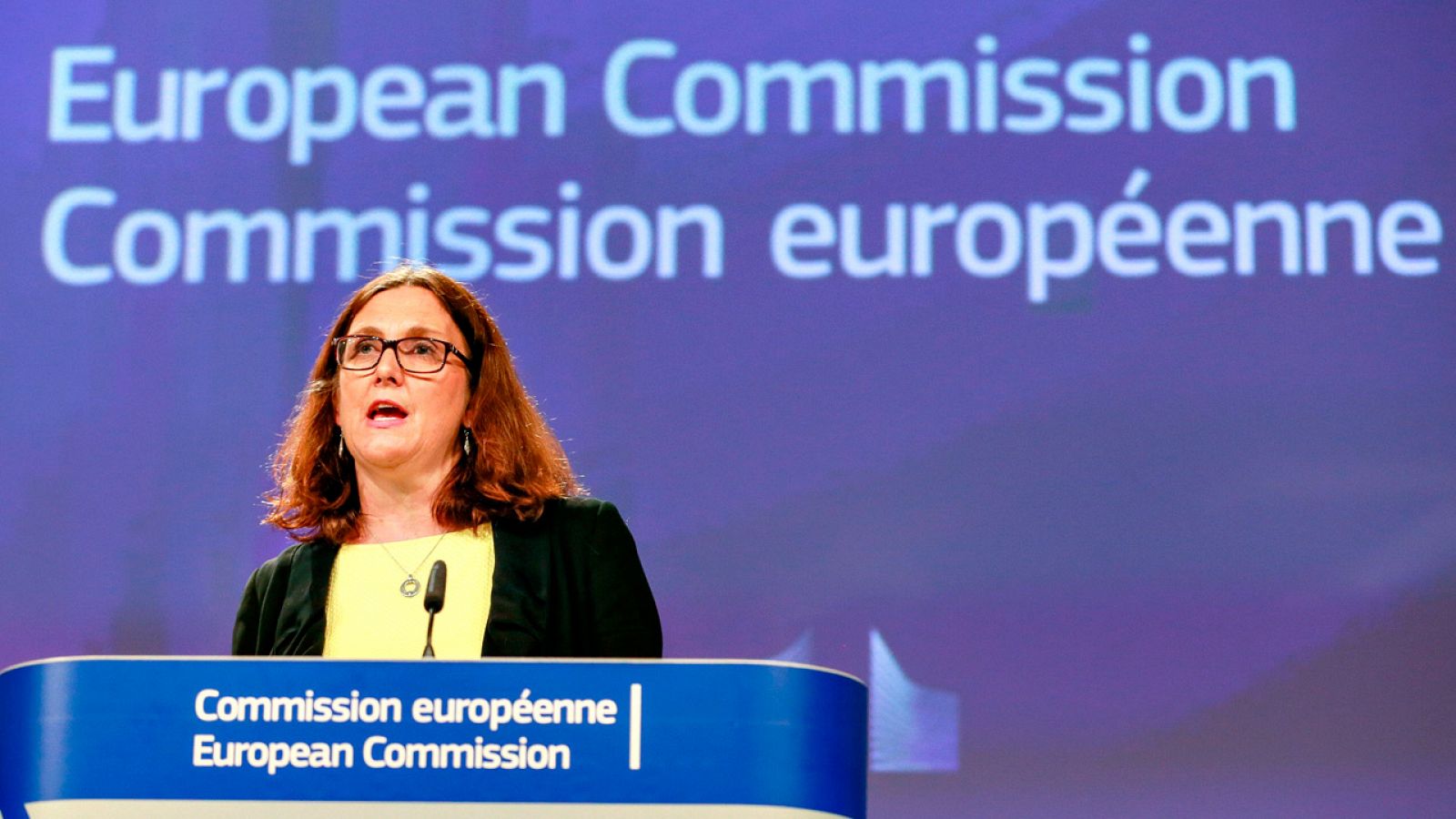 La comisaria de Comercio de la Unión Europea, Cecilia Malmström