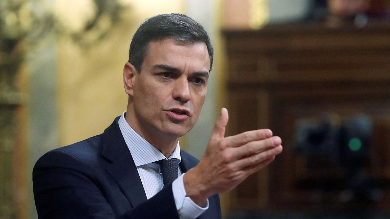 El presidente del Gobierno, Pedro Sánchez en el Congreso de los Diputados