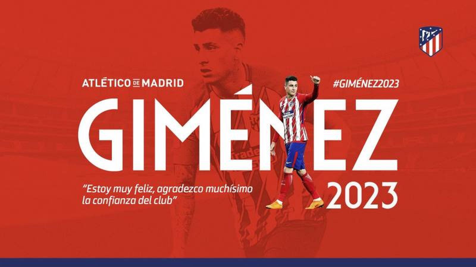 José María Giménez renueva en el Atlético de Madrid hasta 2023.
