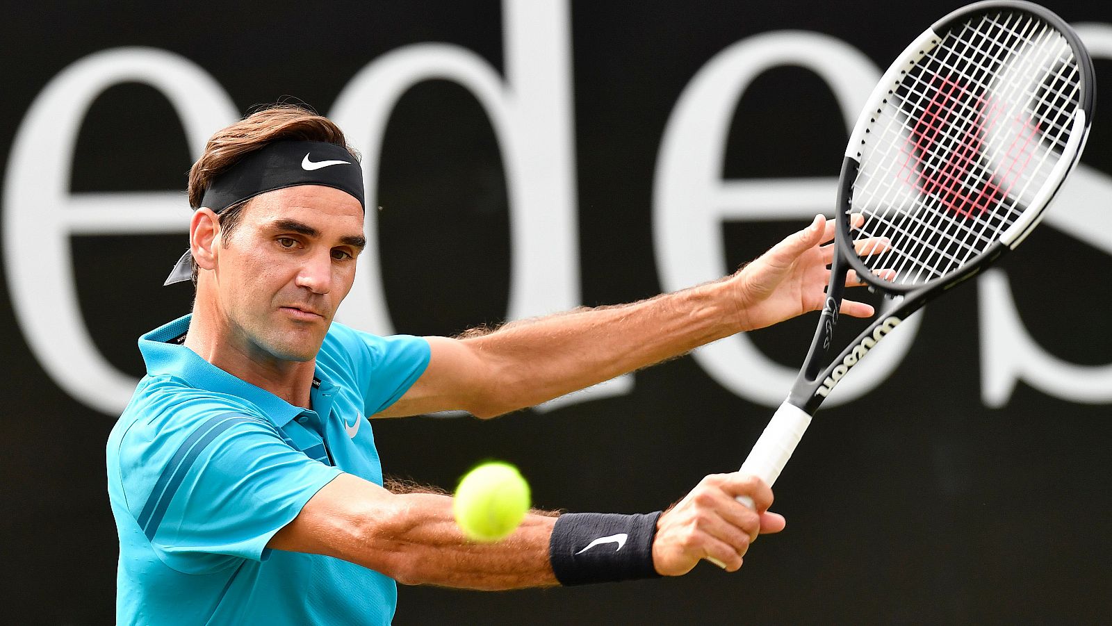 Roger Federer, en el torneo de Stuttgart.