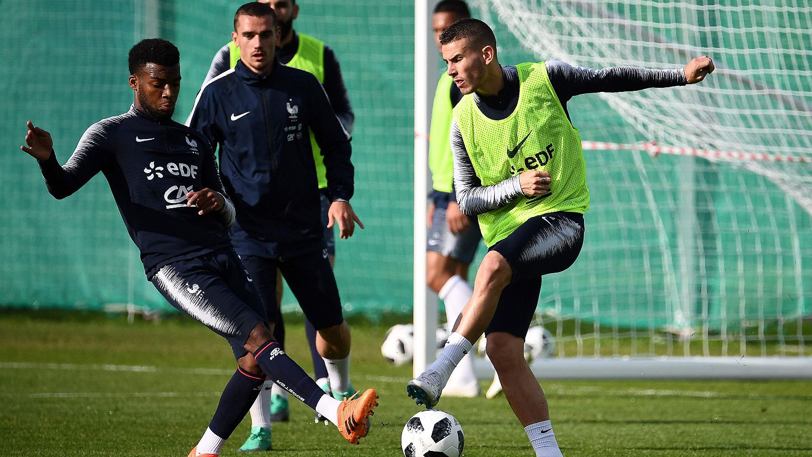 Lemar, Griezmann y Lucas
