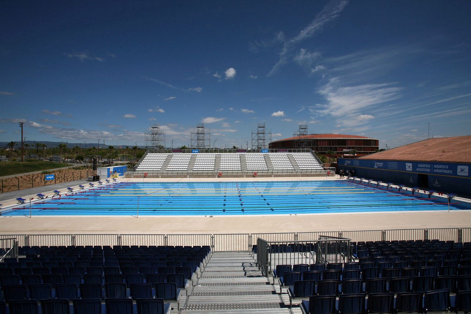 La nueva piscina olimpica en Campclar, Tarragona, inaugurada el pasado fin de semana.