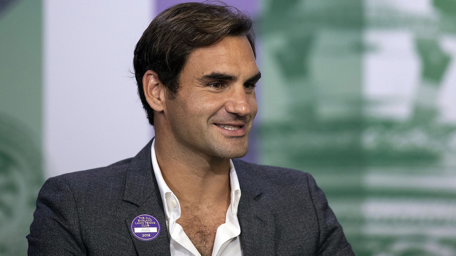El tenista suizo Roger Federer, en la rueda de prensa previa de Wimbledon.