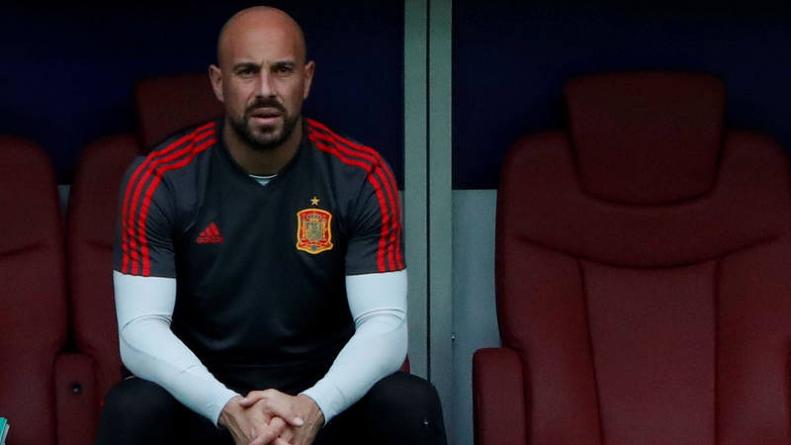 El español Pepe Reina, en uno de los últimos entrenamientos con la selección.