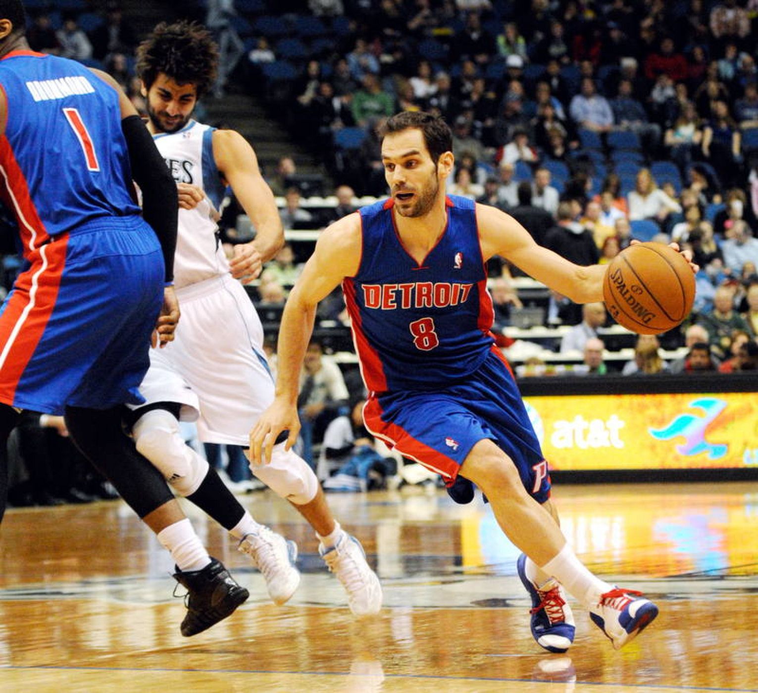 Calderon, durante un partido con los Pistons en 2013