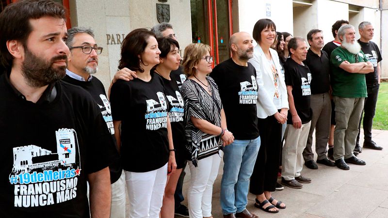 Ana Pontón se ha reunido con los integrantes del grupo que accedió al Pazo de Meirás