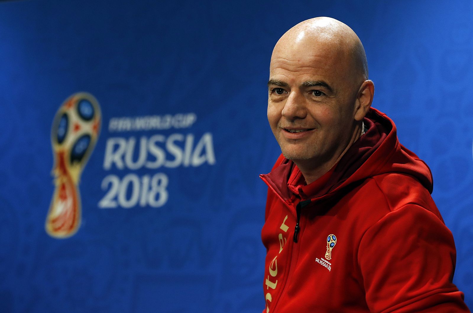 Infantino en rueda de prensa