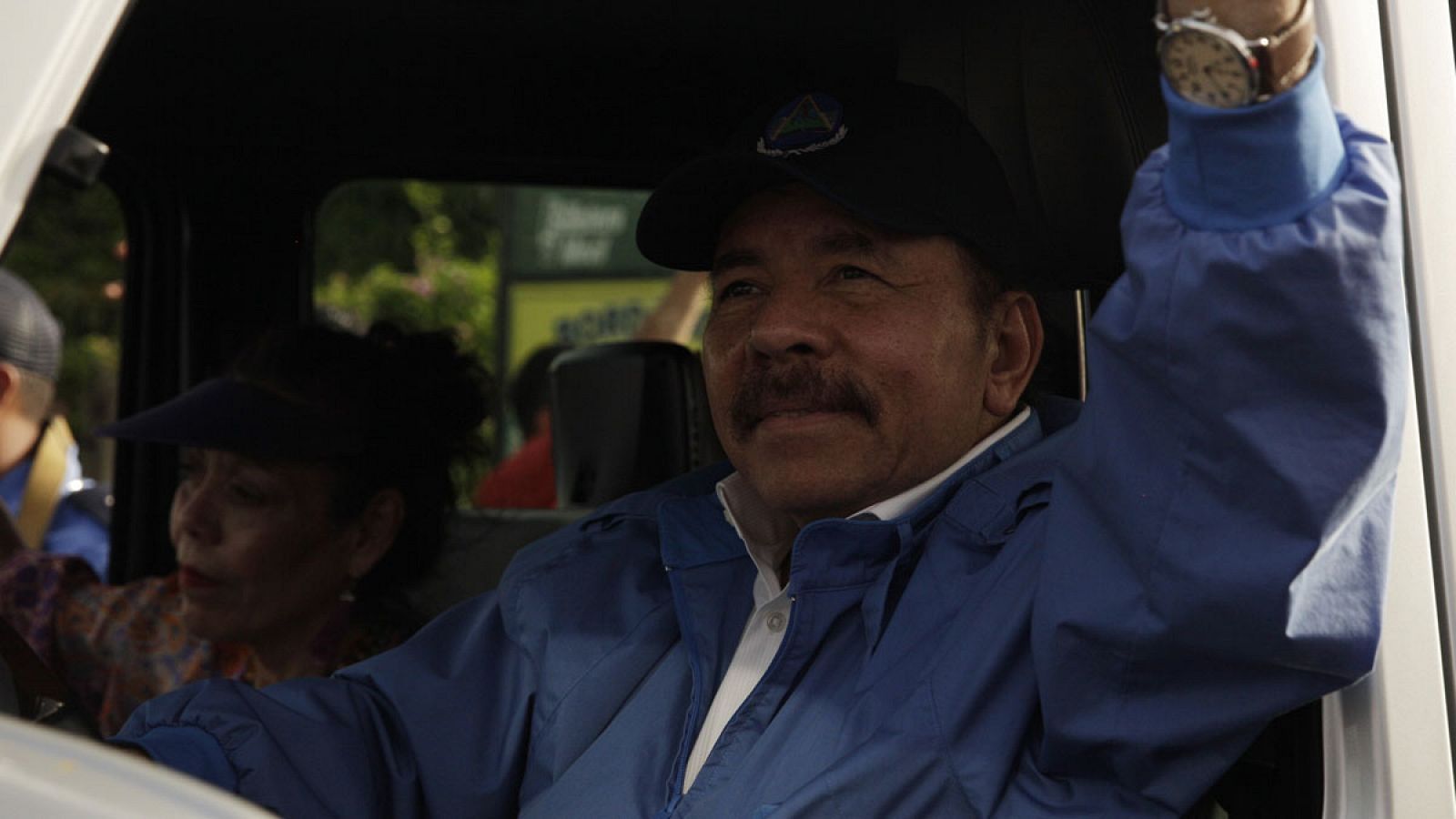 El presidente de Nicaragua, Daniel Ortega, en una actividad conmemorativa al "repliegue táctico" que los sandinistas hicieron hacia Masaya.