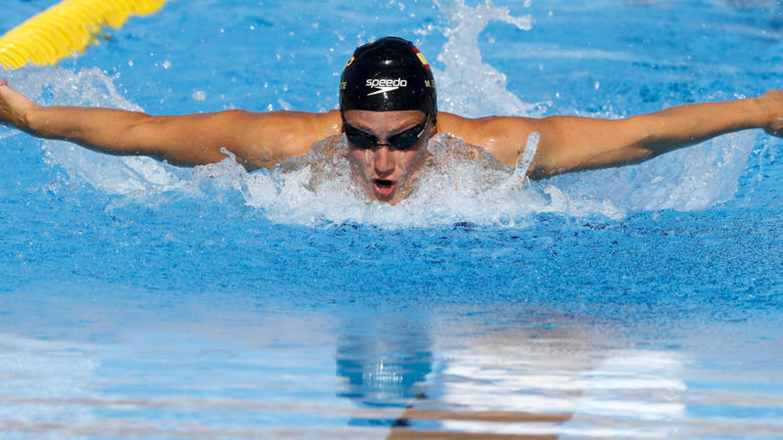La nadadora Mireia Belmonte, en los pasados Juegos Mediterráneos.