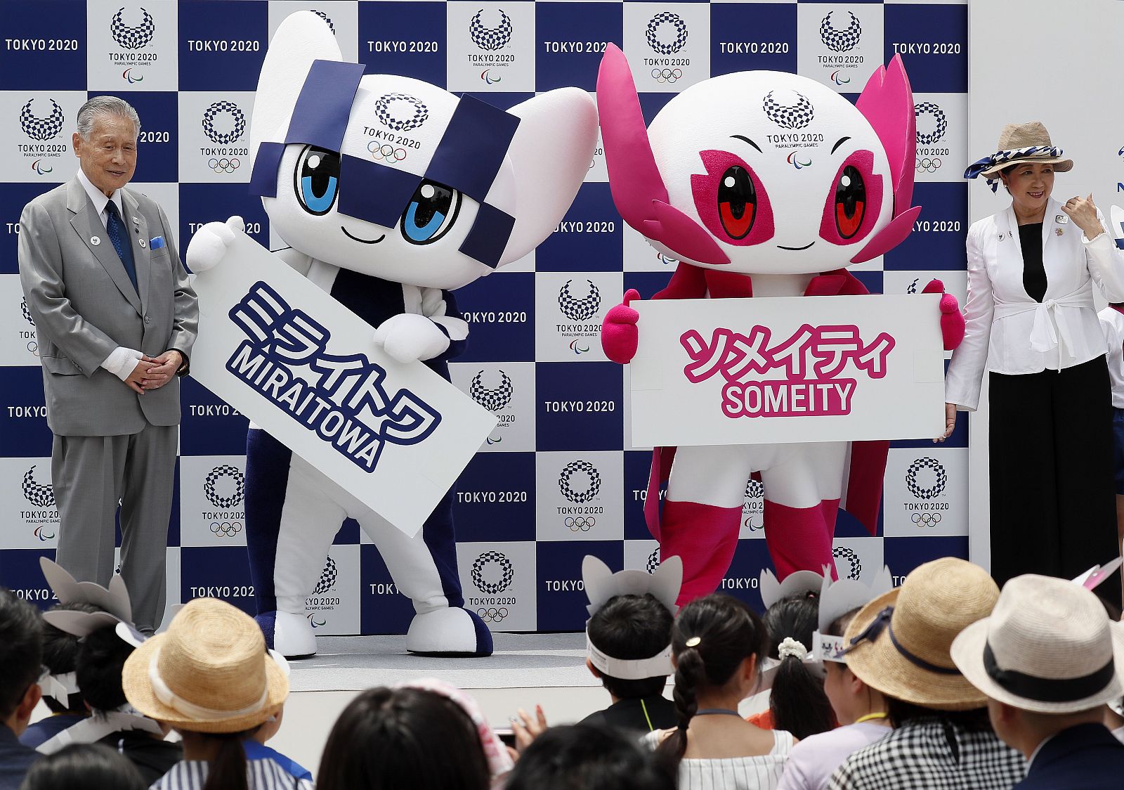 Miraitowa y Someity, las mascotas de los Juegos de Tokio 2018.