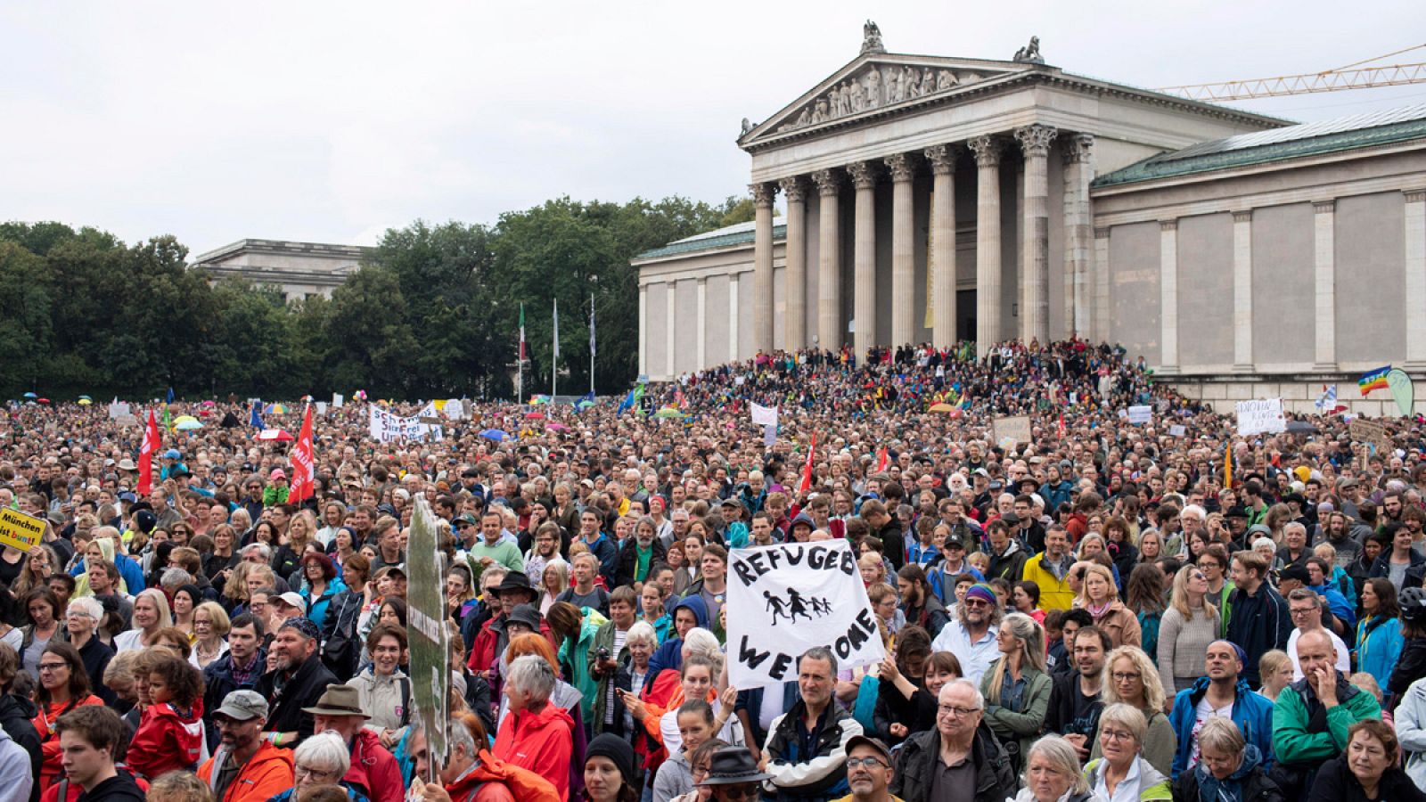 Imagen de la manifestación que ha tenido lugar en Munich