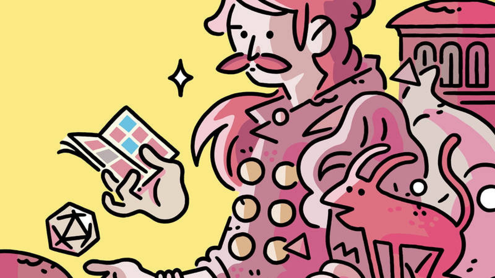 Detalle del cartel del 9º Salón del Cómic de Navarra, de Álvaro Ortiz