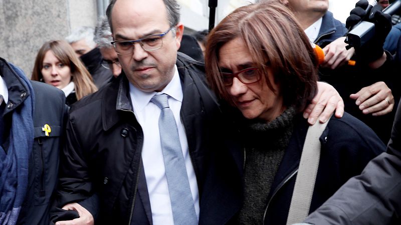 Jordi Turull con su mujer en una imagen de archivo