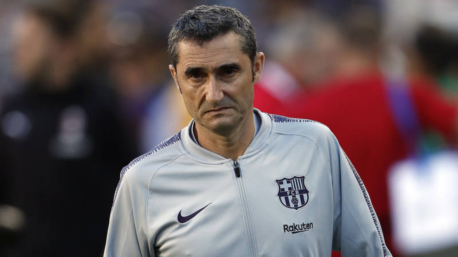 El entrenador del FC Barcelona, Ernesto Valverde.