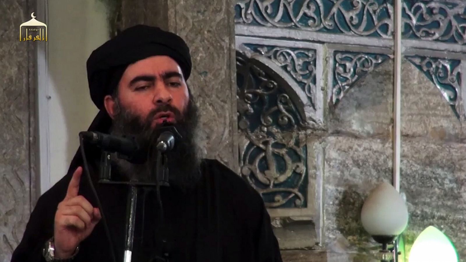 Al Baghdadi, durante un discurso en julio de 2014