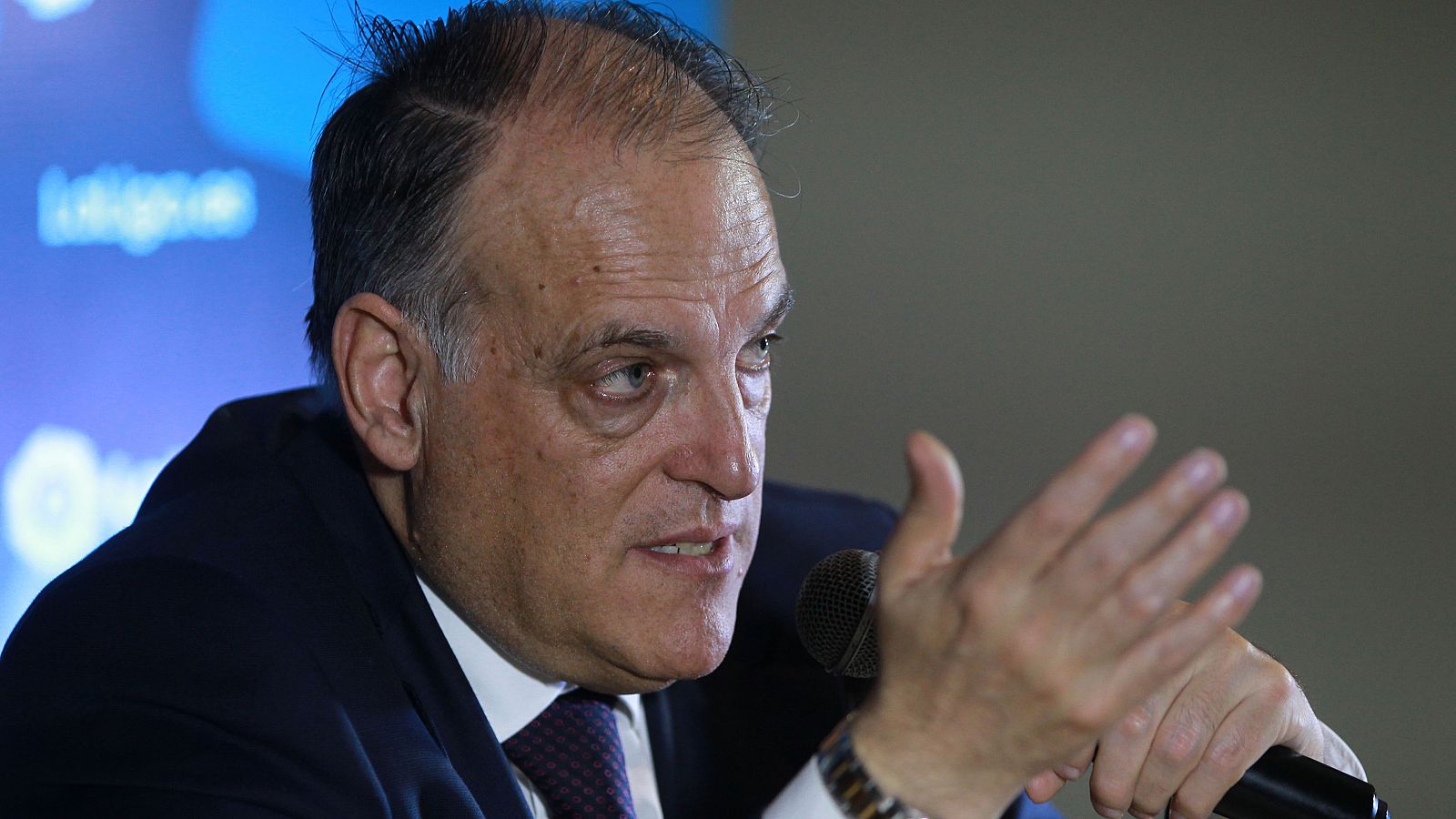 El presidente de la LFP, Javier Tebas.