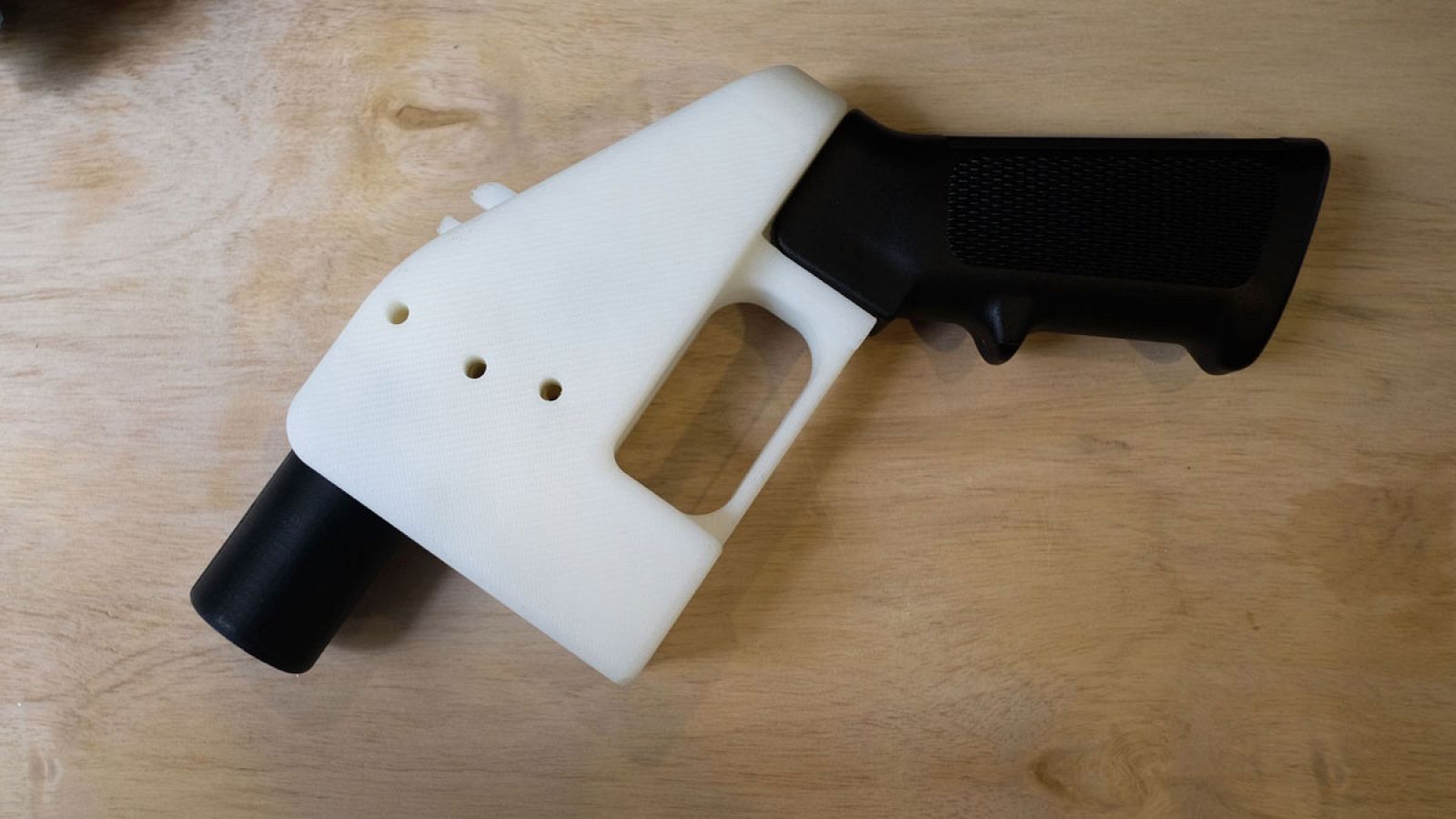 pistola fabricada con una impresora en 3D