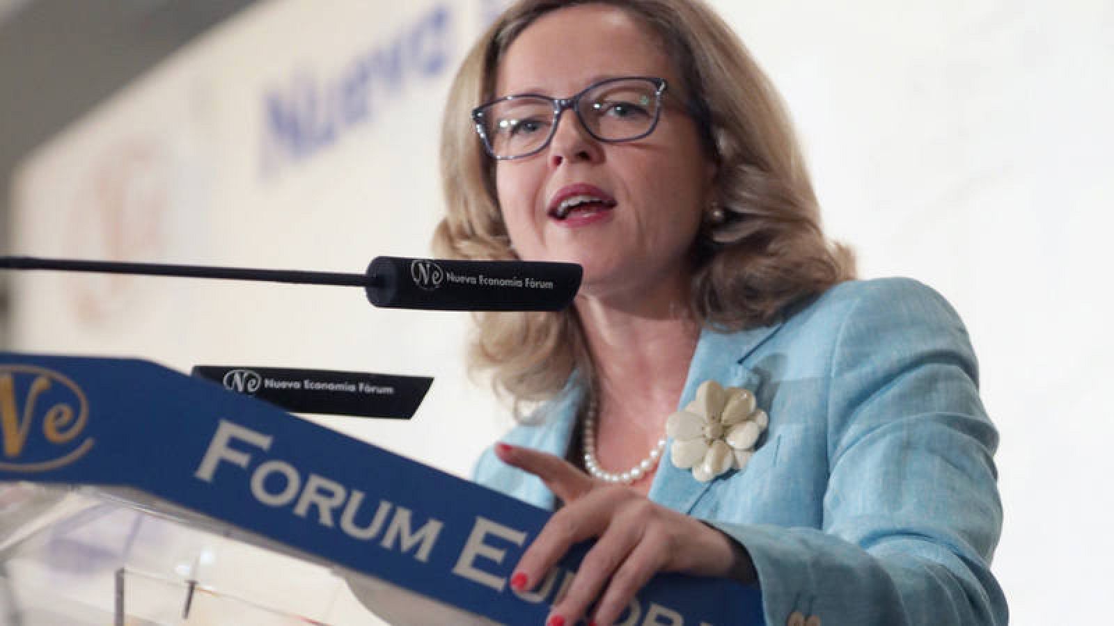 La ministra de Economía, Nadia Calviño