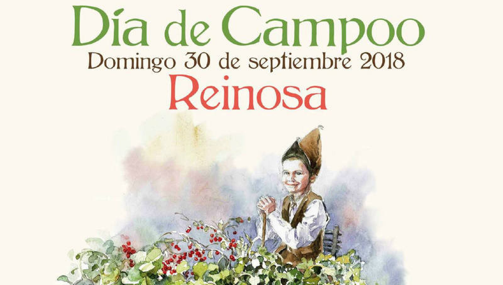Cartel del Día de Campoo 2018 ilustrado por la pintora reinosana Alicia Cañas 