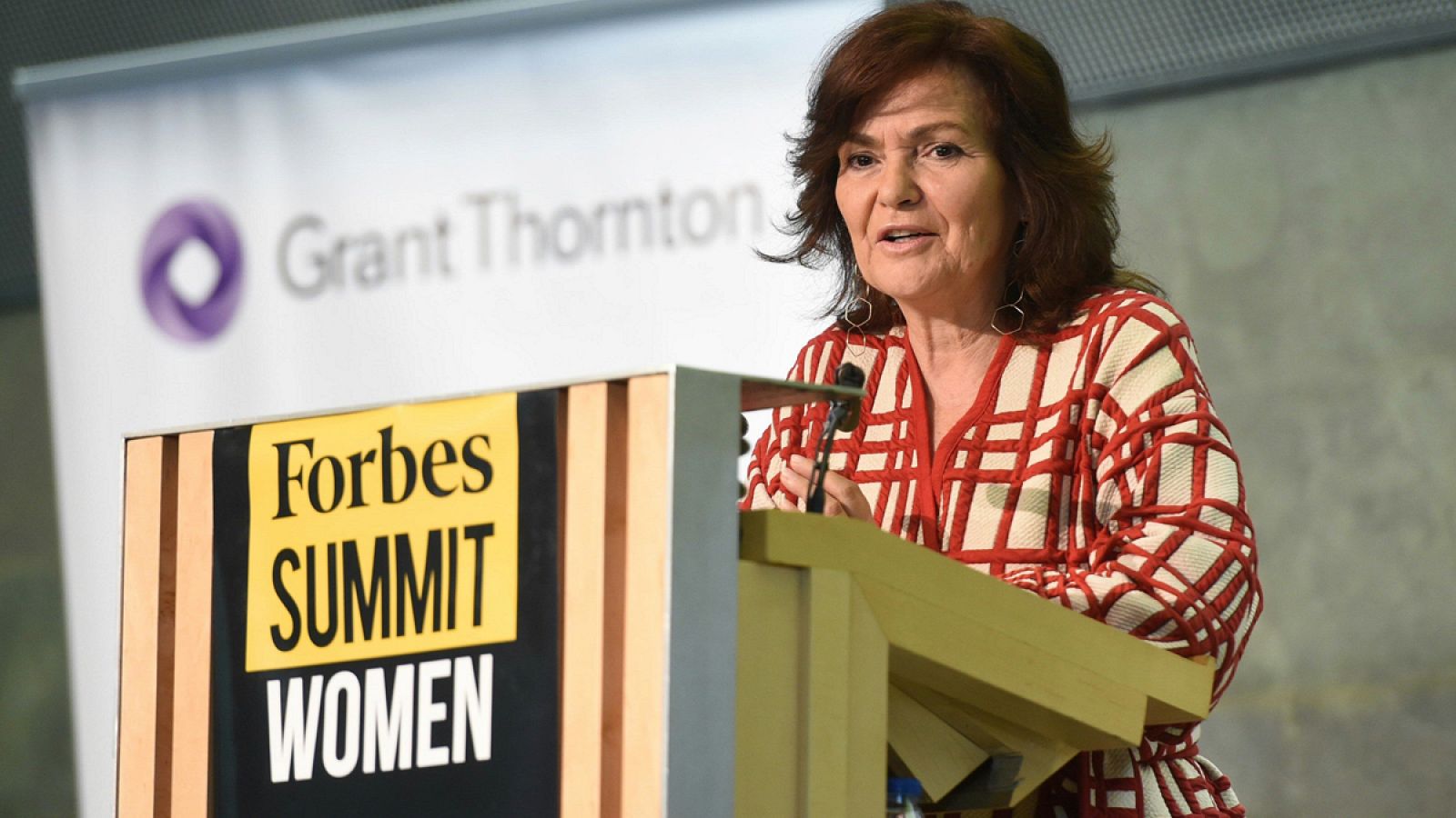 La vicepresidenta Carmen Calvo