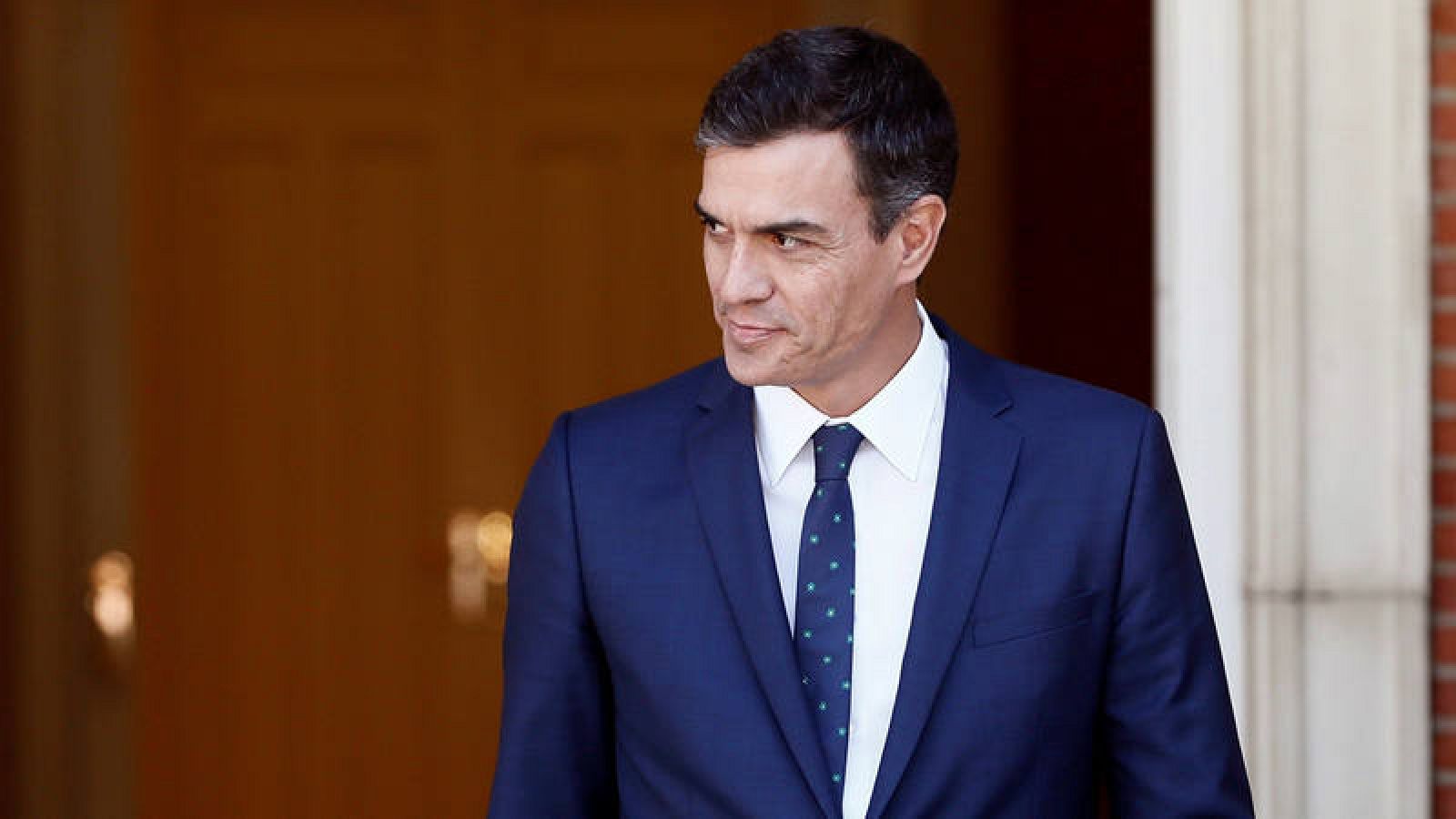 Pedro Sánchez, en el Palacio de La Moncloa